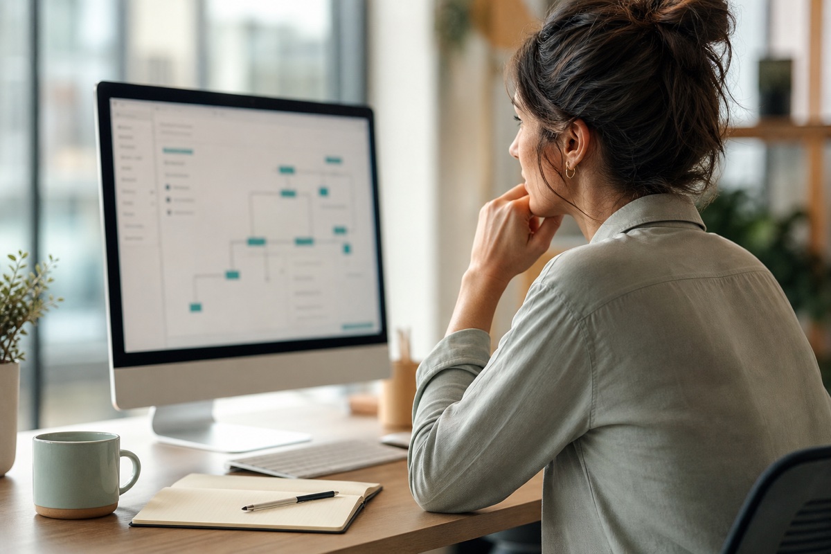 SaaS support team member reviewing customer support knowledge content