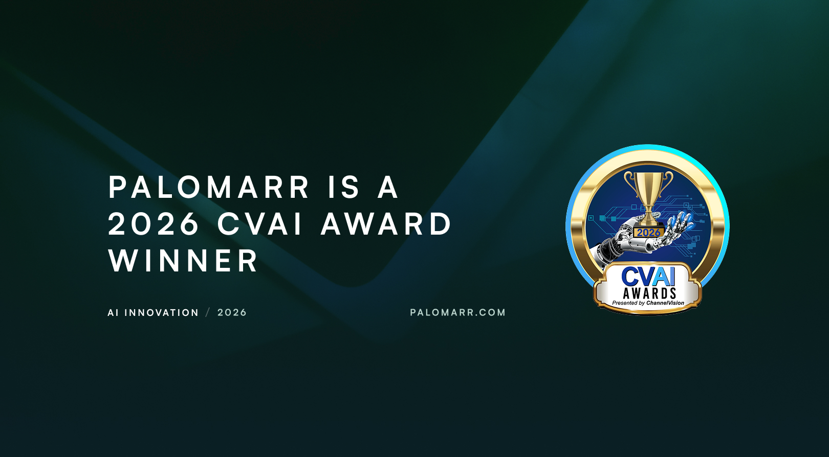 Palomarr 2026 CVAI Award for AI Innovation winner