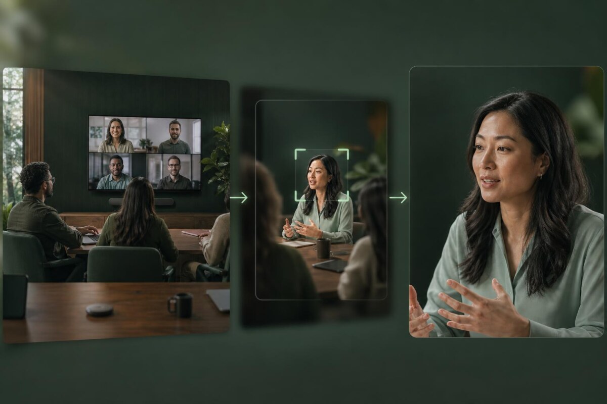 Computer vision for dynamic framing